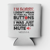 Gepersonaliseerd Funny Gezegde Birthday Gag Blikjeskoeler (Voorkant)