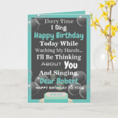 Gepersonaliseerd geavanceerd gequaranteerd kaart (Gele Bloem)