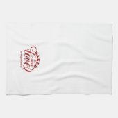 Gepersonaliseerd gebak met Love Red Bakery Kitchen Theedoek (Horizontaal)