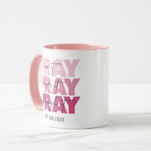 Gepersonaliseerd Gebed Over Alles Classic Mok 11oz (Voorkant links)