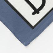 Gepersonaliseerd Gebied met de Tekst van de Douane Fleece Deken (Hoek)