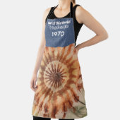 Gepersonaliseerd Geboorte Jaar Retro All-over Prin Schort (Insitu)