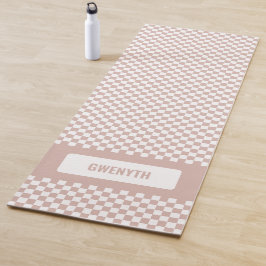 Gepersonaliseerd Gecontroleerd Blush roze dubbelzi Yogamat