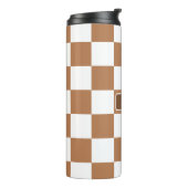 Gepersonaliseerd gecontroleerd neutraal cognac Cam Thermosbeker (Gedraaid links)