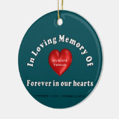  gepersonaliseerd gedenkteken keramisch ornament (Links)