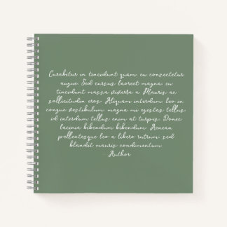 Gepersonaliseerd gedicht, liedtekst, citaat notitieboek