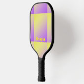 Gepersonaliseerd geel tot Paarse verloop Pickleball Paddle (Links)