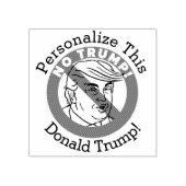 GEPERSONALISEERD Geen Trump Rubber Stamp Rubberstempel (Afrduk)
