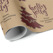 Gepersonaliseerd geleidepapier voor kerstkaarten cadeaupapier (Rol Hoek)