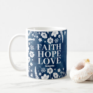 Gepersonaliseerd geloof, hoop, liefde Christelijk Koffiemok