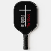 Gepersonaliseerd geloof in het Christelijk Kruis Pickleball Paddle (Voorkant)