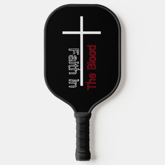 Gepersonaliseerd geloof in het Christelijk Kruis Pickleball Paddle (Voorkant)