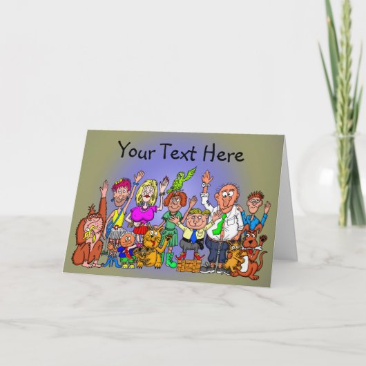 Gepersonaliseerd geluk kaart (Voorkant)