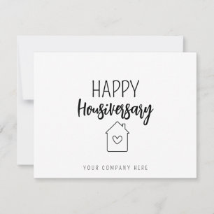 Gepersonaliseerd Gelukkig Huisjubileum Vastgoed Kaart