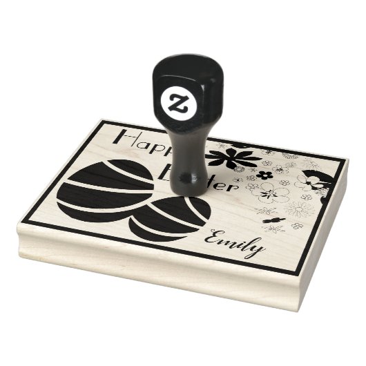 Gepersonaliseerd Gelukkig Pasen Rubberstempel (Stempel)