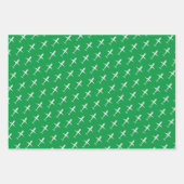 Gepersonaliseerd Gelukkige Verjaardag Vliegtuig Ir Inpakpapier Vel (Voorkant 2)