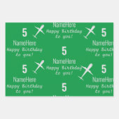 Gepersonaliseerd Gelukkige Verjaardag Vliegtuig Ir Inpakpapier Vel (Voorkant)