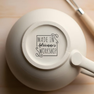 Gepersonaliseerd gemaakt in workshop Kerstmis Rubberstempel