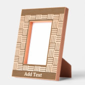 Gepersonaliseerd geometrisch gegraveerd hout Afbee (Links)