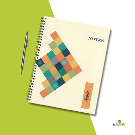 Gepersonaliseerd geometrisch Notitieboek - Terug n