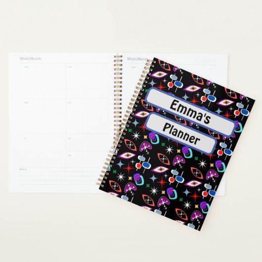 Gepersonaliseerd geometrisch patroon planner (Display)