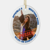 Gepersonaliseerd gepasseerd NCLEX-RN officieel een Keramisch Ornament (Rechts)