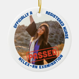 Gepersonaliseerd gepasseerd NCLEX-RN officieel een Keramisch Ornament