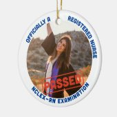Gepersonaliseerd gepasseerd NCLEX-RN officieel een Keramisch Ornament (Links)