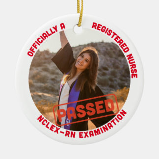 Gepersonaliseerd gepasseerd NCLEX-RN officieel een Keramisch Ornament