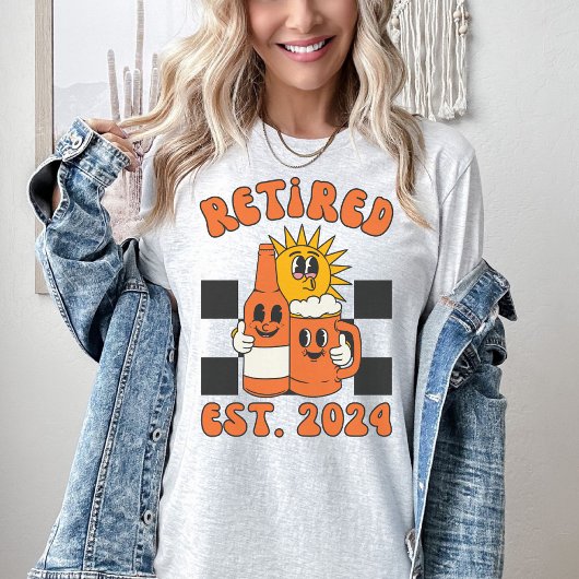 Gepersonaliseerd Gepensioneerd Shirt 2024 | Retrop