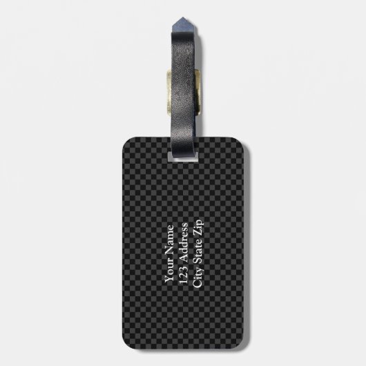 Gepersonaliseerd gerangschikt bagagelabel van de p (Achterkant verticaal)