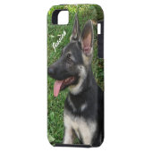 Gepersonaliseerd: German Shepherd iPhone 5 Hoesje (Achterkant Links)