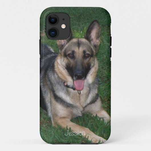 Gepersonaliseerd: German Shepherd iPhone 5 Hoesje (Achterkant)