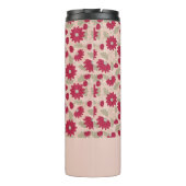 Gepersonaliseerd geschenk van de leraar, roze kled thermosbeker (Achterkant)