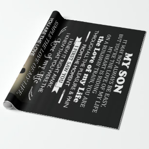 Gepersonaliseerd geschenk voor zoon Beste cadeau Cadeaupapier