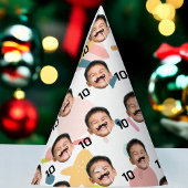 Gepersonaliseerd gezicht 10e 20e 30e 40e verjaarda feesthoedjes