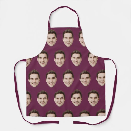 Gepersonaliseerd Gezicht Keuken Custom Afbeelding Schort (Voorkant)