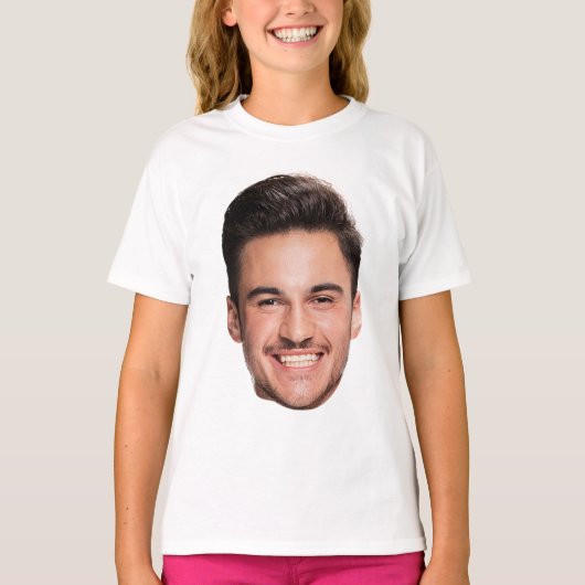 Gepersonaliseerd gezicht t-shirt (Voorkant)