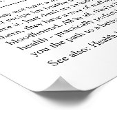 Gepersonaliseerd Gift Poster voor gezondheidswerke (Hoek)