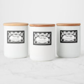 Gepersonaliseerd Gingham Boerderij Egg Carton Labe Voedselcontainer Etiket (Flessen)