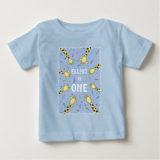 Gepersonaliseerd Giraffe T-shirt voor Baby of peut