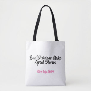 Gepersonaliseerd Girls Trip Canvas Tas