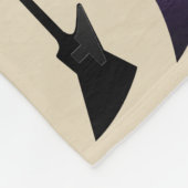 Gepersonaliseerd gitarpringspatroon fleece deken (Hoek)