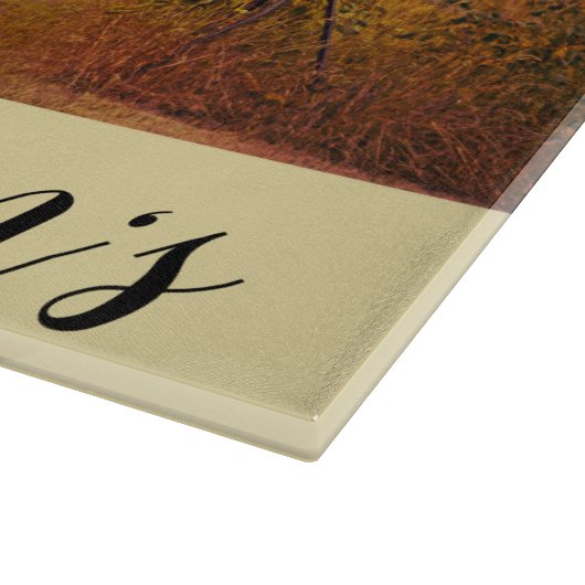 Gepersonaliseerd glas Snijden Sunset Barn Country Snijplank (Hoek)