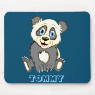 Gepersonaliseerd glimlachen Beer Panda Muismat
