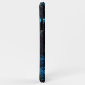 Gepersonaliseerd Gold Blue MARBLE Phone Case Initi (Achterkant/rechts)