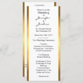 Gepersonaliseerd Gold Folie Wit Design Wedding Pro Programma (Voorkant / Achterkant)