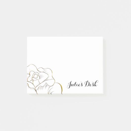 Gepersonaliseerd Gold Roos Post-it notities Post-it® Notes (Voorkant)