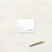 Gepersonaliseerd Gold Roos Post-it notities Post-it® Notes (Op bureau)