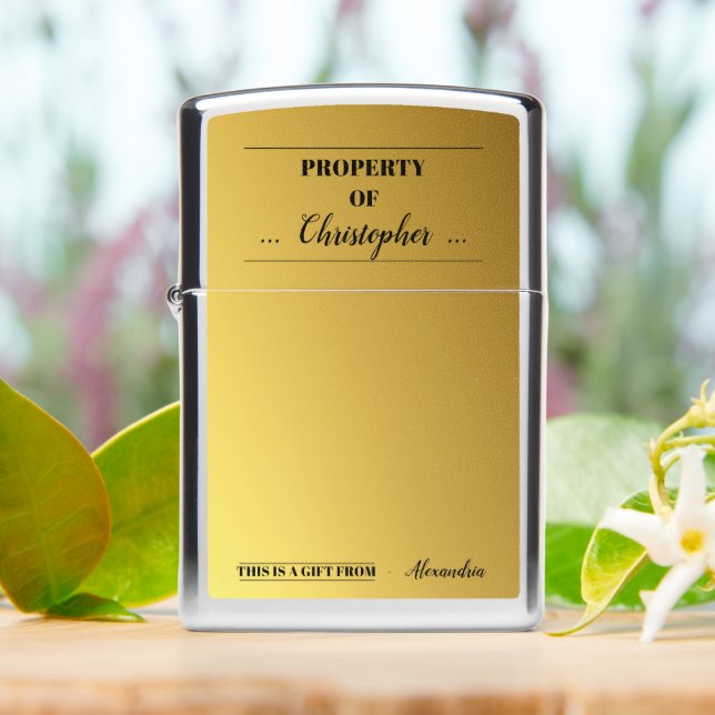 Gepersonaliseerd Golden (On Table)